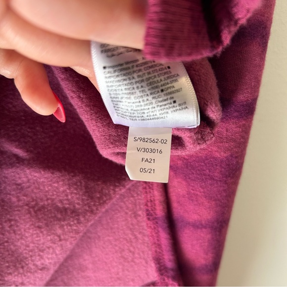 Athleta Coaster Luxe Purple Tie Dye Sweatshirt - Picture 3 of 7